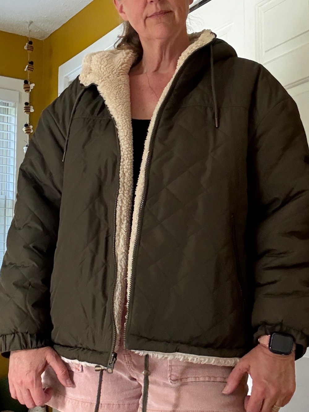 Lucky Brand reversible faux Sherpa jacket